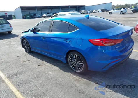 2017 Hyundai Elantra Sport z USA, uszkodzony, nr VIN KMHD04LB3HU291888